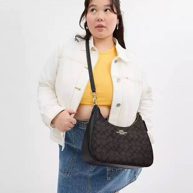 TERI HOBO BAG IN SIGNATURE CANVAS