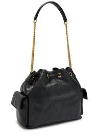 large Charlie quilted drawstring shoulder bag