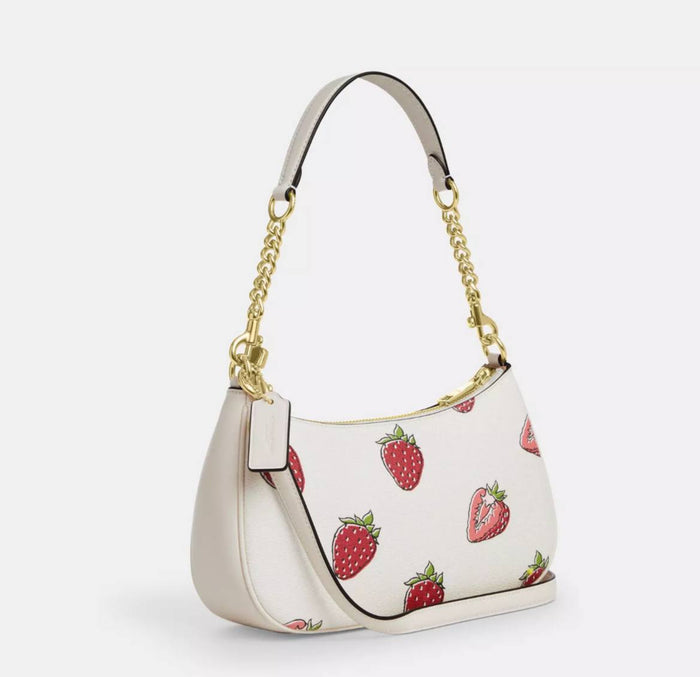 COACH TERI SHOULDER BAG WITH STRAWBERRY PRINT 🍓