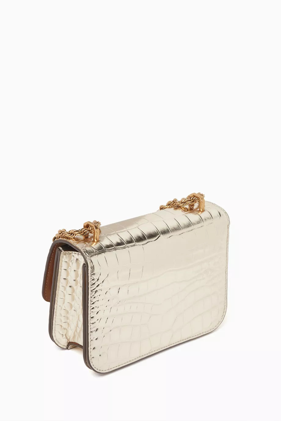 Small Eleanor Bag in Croc-embossed Leather