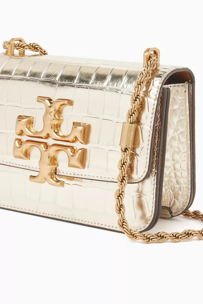 Small Eleanor Bag in Croc-embossed Leather
