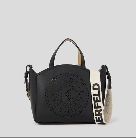 K/Circle Perforated Small Tote Bag