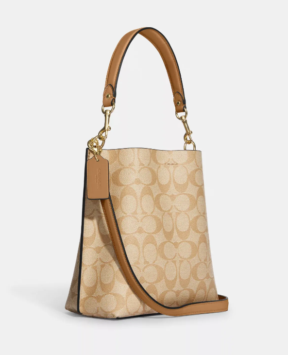 COACH MOLLIE BUCKET BAG IN SIGNATURE CANVAS