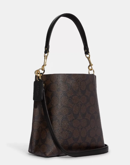 COACH MOLLIE BUCKET BAG IN SIGNATURE CANVAS