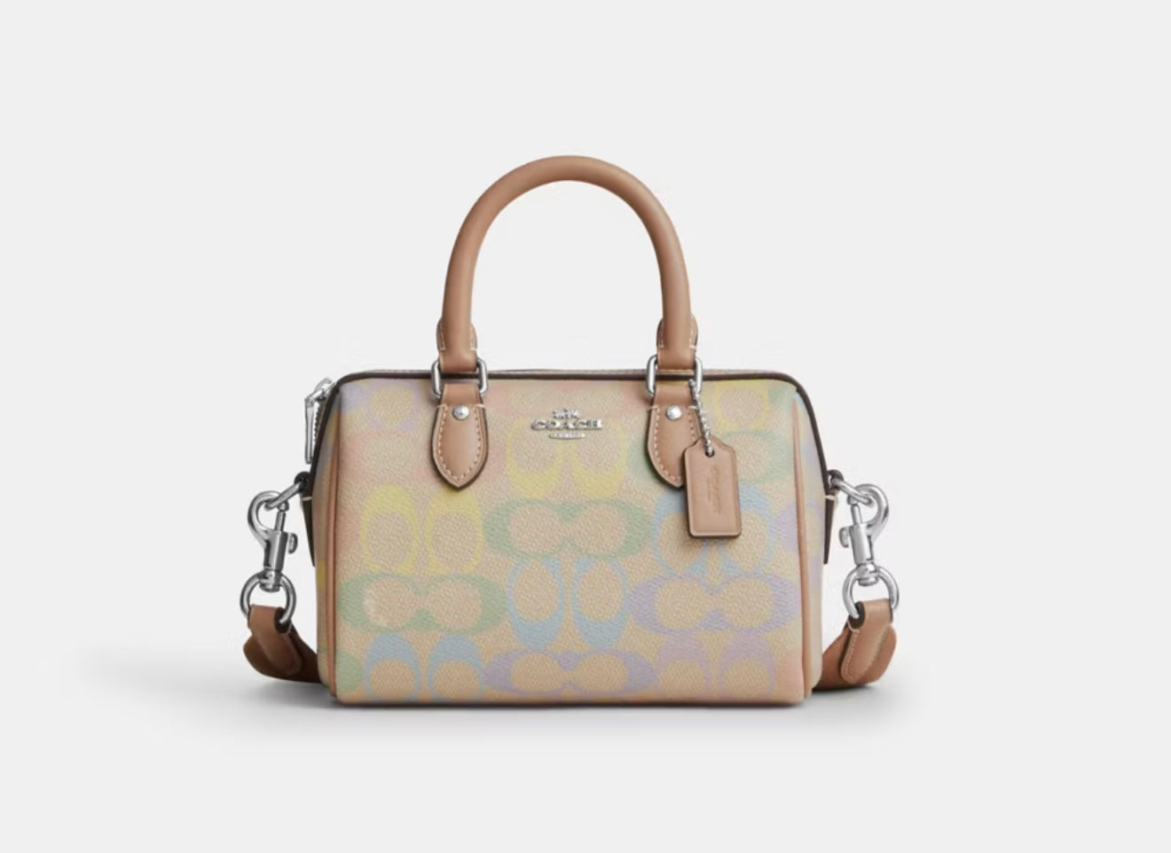 Mini Rowan Crossbody Bag In Rainbow Signature Canvas