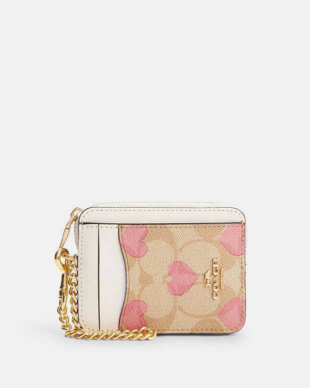 Zip Card Case In Signature Canvas