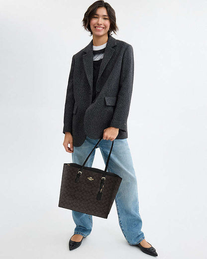 MOLLIE TOTE LARGE SIGNATURE