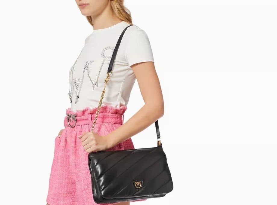 Twins Maxi Quilt Leather Bag