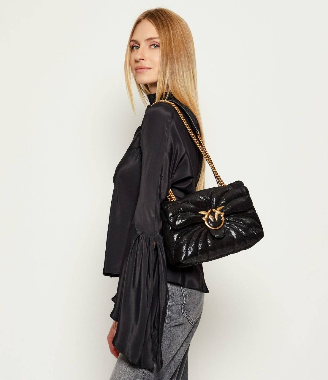 PINKO Women's Love Classic Puff Bag