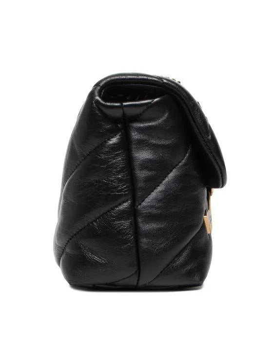 Quilted leather love mini puff pins