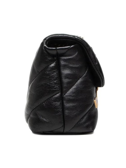 Quilted leather love mini puff pins
