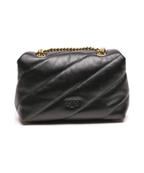 Quilted leather love mini puff pins