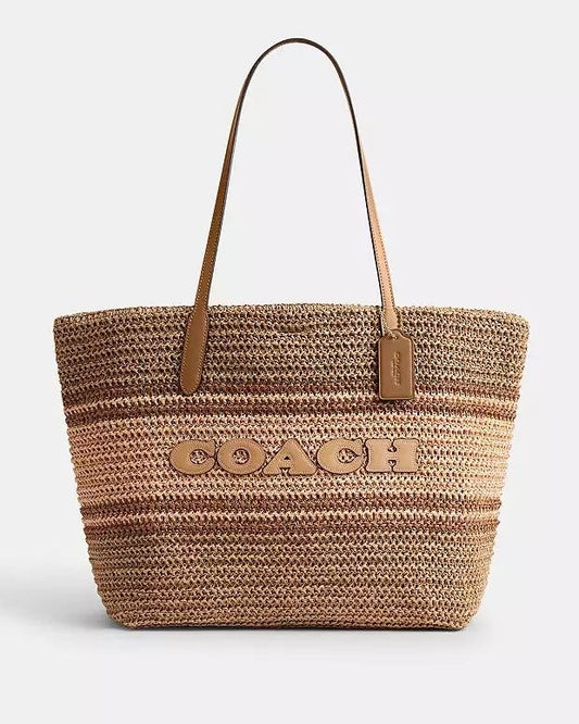 City Tote Bag in straw