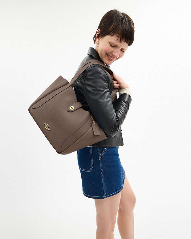 Hadley Turnlock Tote Bag