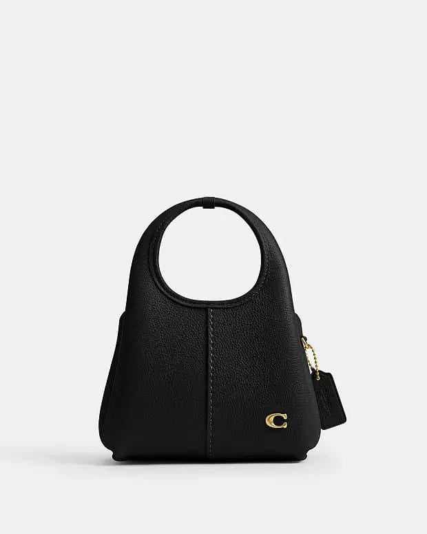 Polished Pebble Leather Lana Shoulder Bag 19