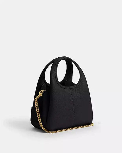 Polished Pebble Leather Lana Shoulder Bag 19