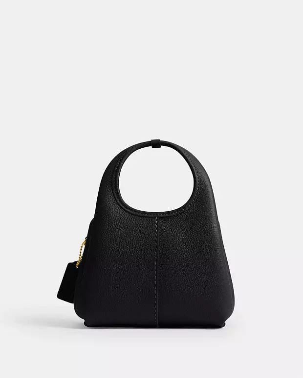 Polished Pebble Leather Lana Shoulder Bag 19