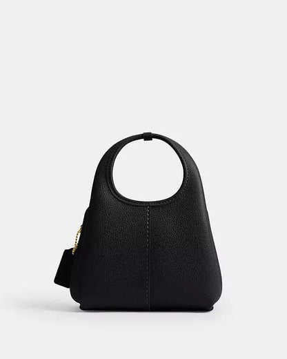Polished Pebble Leather Lana Shoulder Bag 19