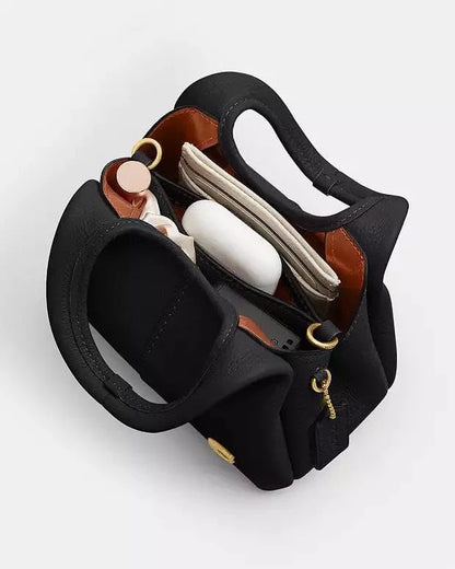 Polished Pebble Leather Lana Shoulder Bag 19