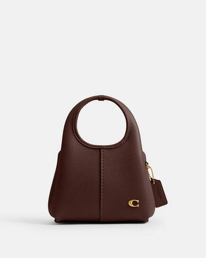 Polished Pebble Leather Lana Shoulder Bag 19