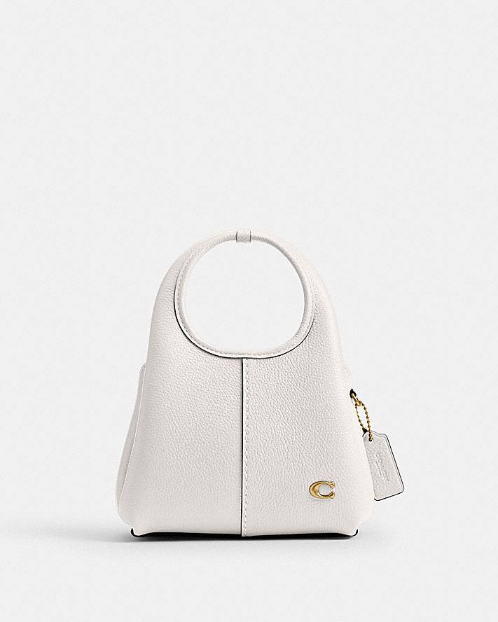 Polished Pebble Leather Lana Shoulder Bag 19