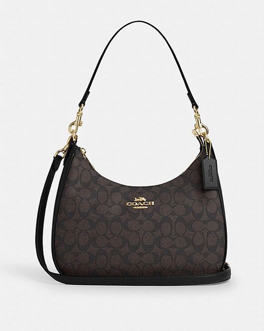 TERI HOBO BAG IN SIGNATURE CANVAS