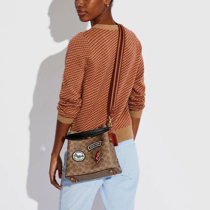 Coach Willow Signature Canvas Patches Bucket bag