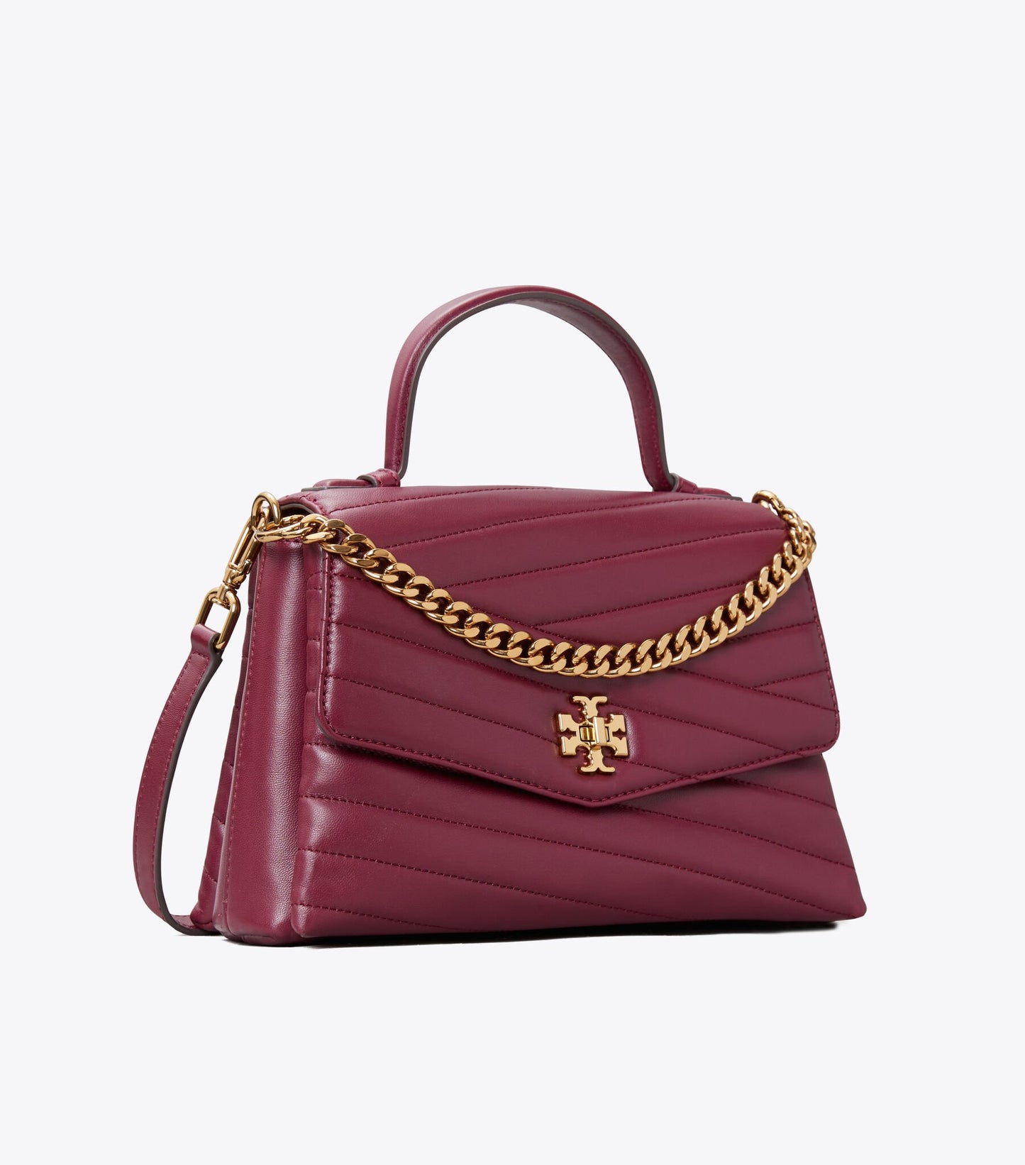 KIRA CHEVRON TOP-HANDLE SATCHEL