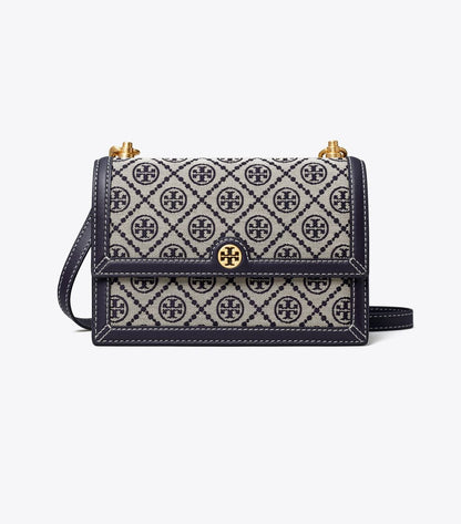 SMALL T MONOGRAM SHOULDER BAG
