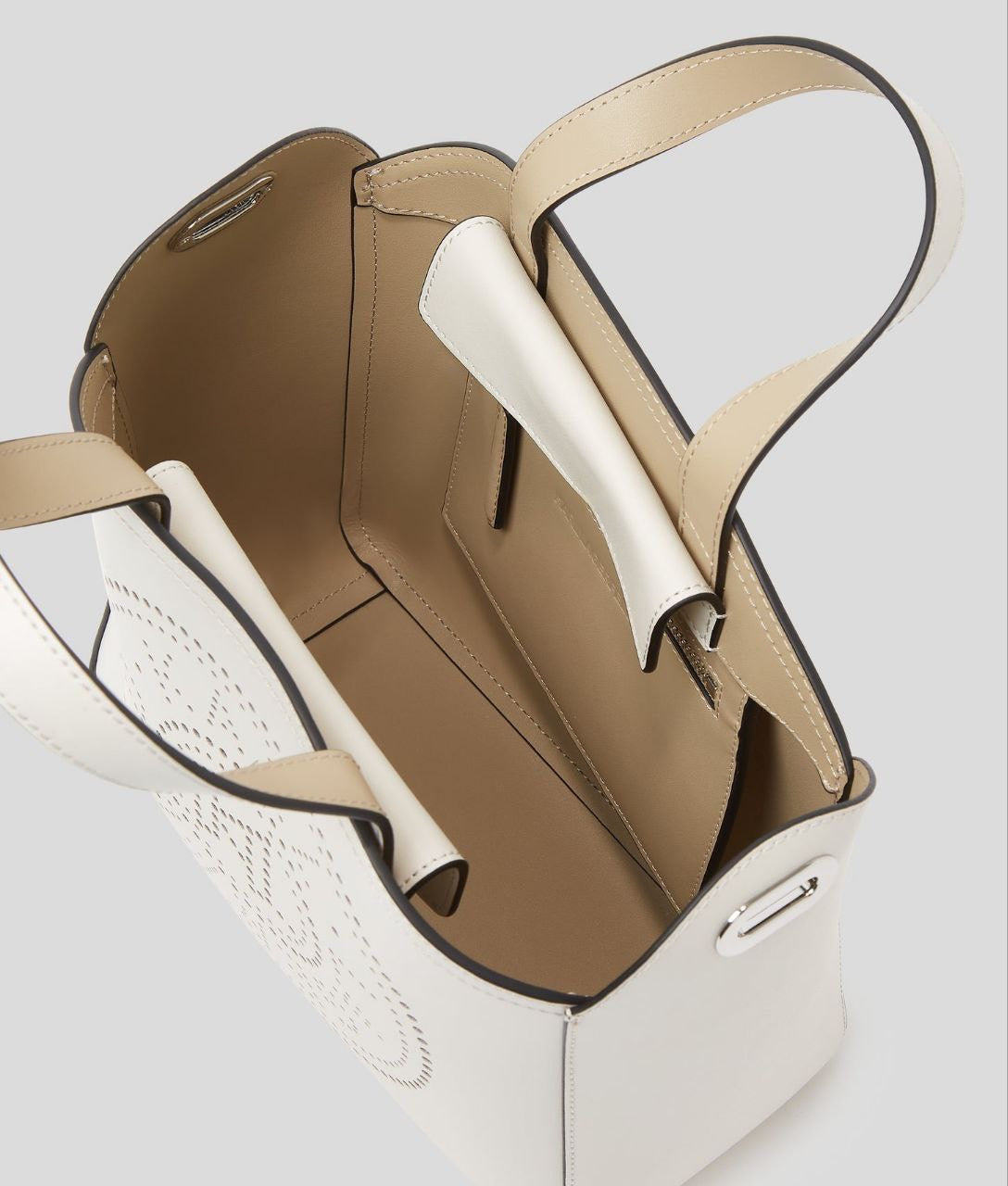 K/Circle Perforated Small Tote Bag