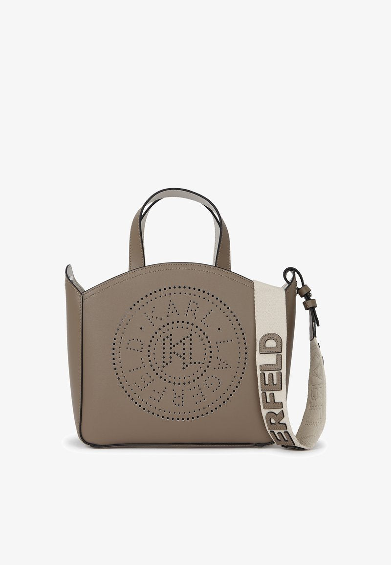 K/Circle Perforated Small Tote Bag