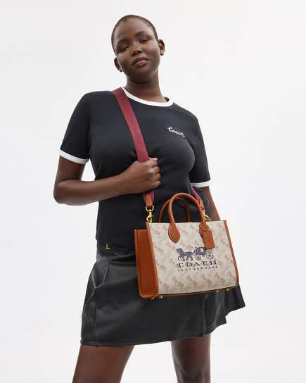 Ace 26 handbag with brand logo print