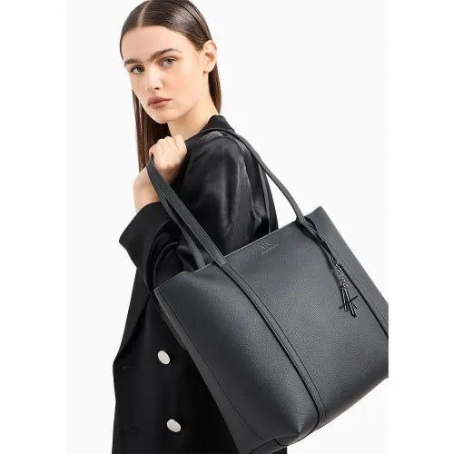 GARNET-EFFECT TOTE BAG