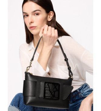 COLOR BLOCK SHOULDER BAG WITH MAXI LOGO