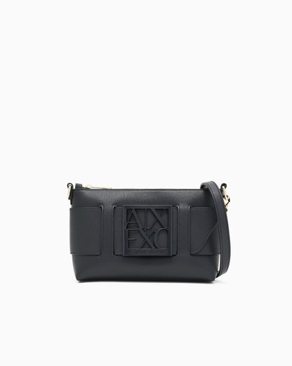 COLOR BLOCK SHOULDER BAG WITH MAXI LOGO