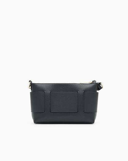 COLOR BLOCK SHOULDER BAG WITH MAXI LOGO