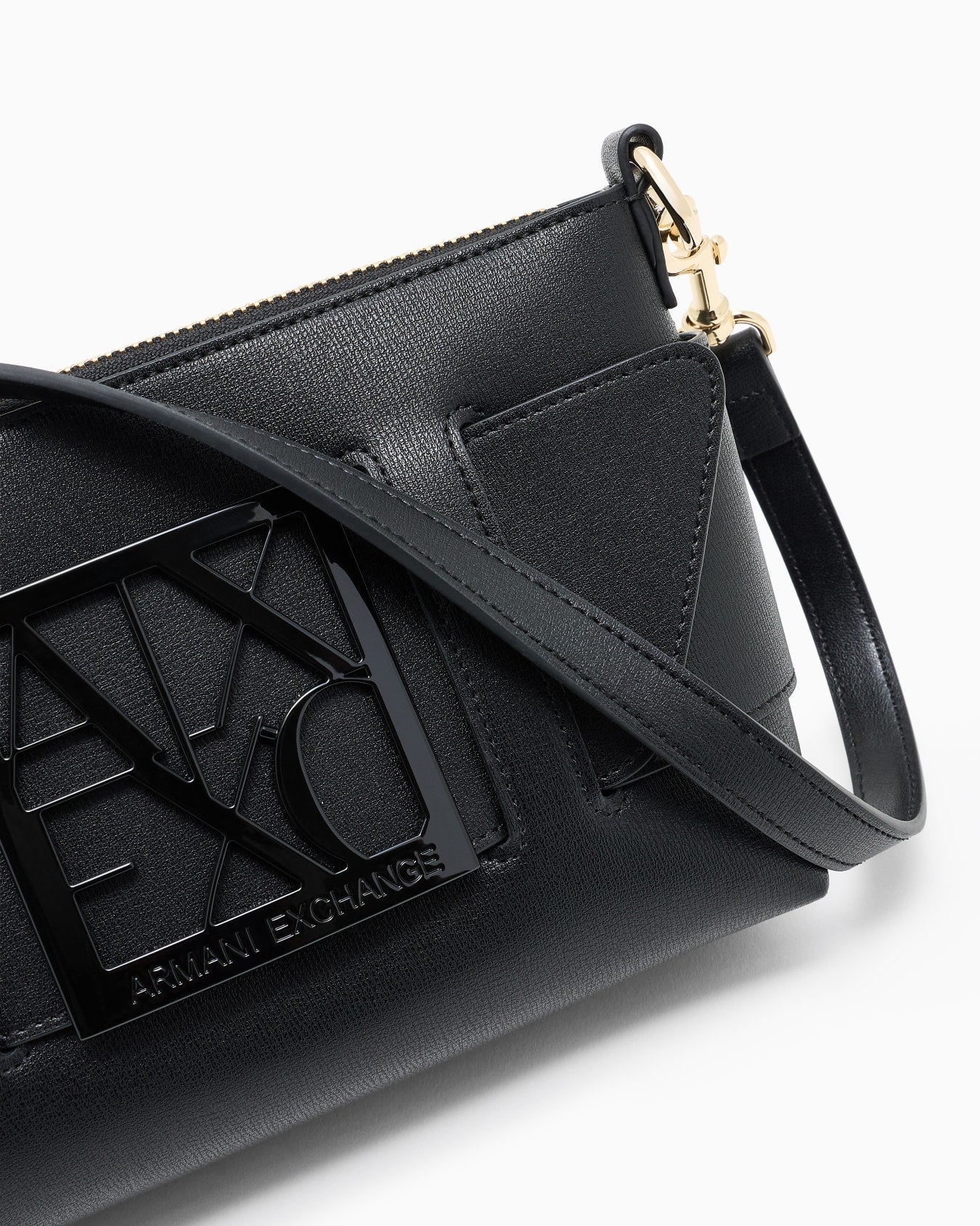 COLOR BLOCK SHOULDER BAG WITH MAXI LOGO