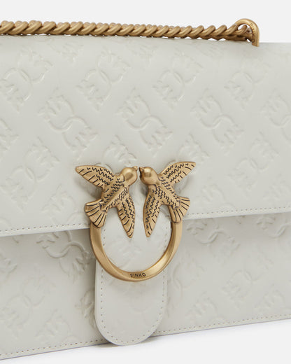 Love Bag leather crossbody bag with logo