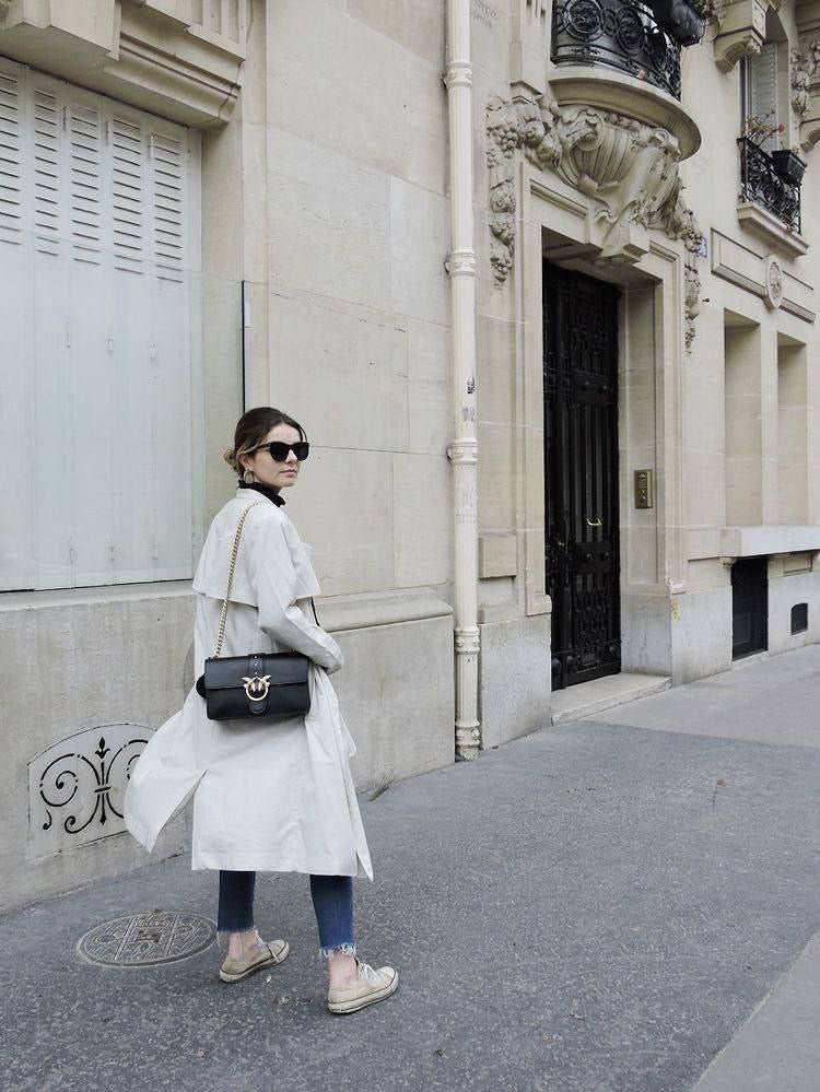 Pinko Love One Classic crossbody bag in black leather