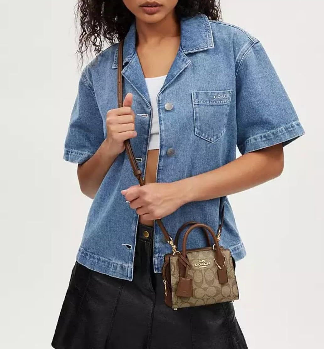 Andrea Mini Carryall Bag In Signature Canvas