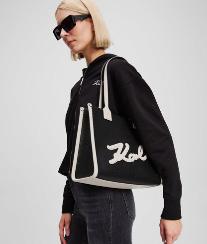 K/SKUARE GRAINY MEDIUM TOTE BAG