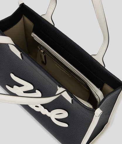 K/SKUARE GRAINY MEDIUM TOTE BAG