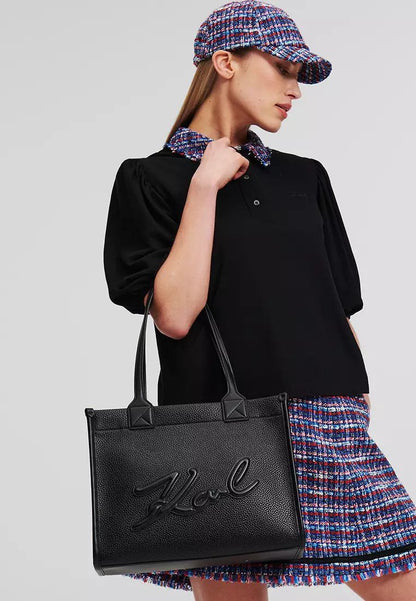 K/SKUARE GRAINY MEDIUM TOTE BAG