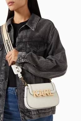 Karl Lagerfeld K/Letters embossed crossbody bag