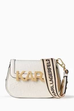 Karl Lagerfeld K/Letters embossed crossbody bag