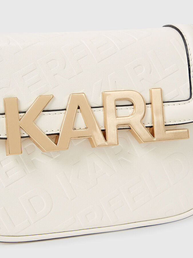 Karl Lagerfeld K/Letters embossed crossbody bag