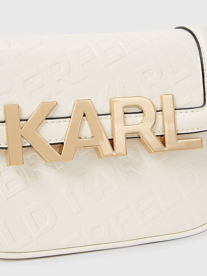 Karl Lagerfeld K/Letters embossed crossbody bag