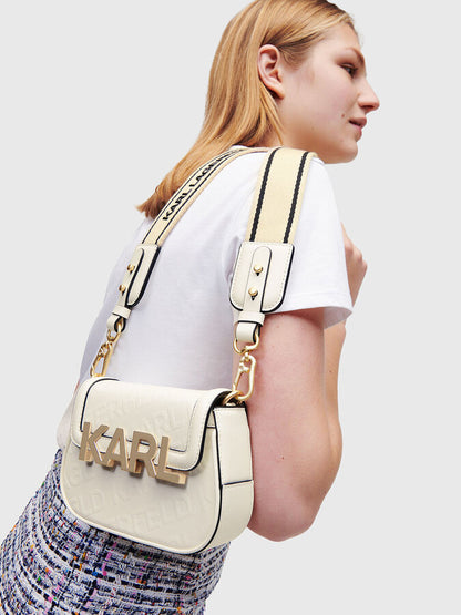 Karl Lagerfeld K/Letters embossed crossbody bag