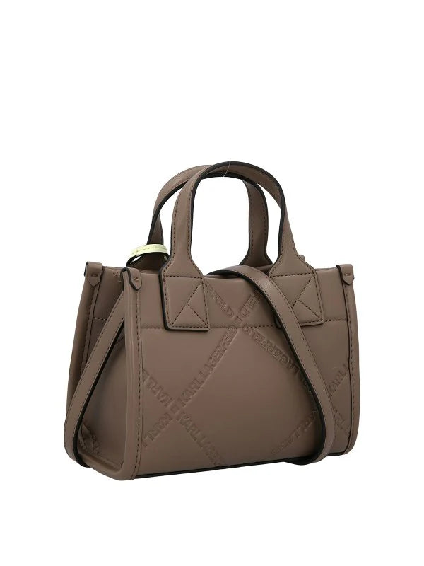 Skuare embossed small tote bag