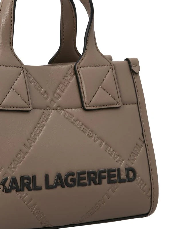 Skuare embossed small tote bag